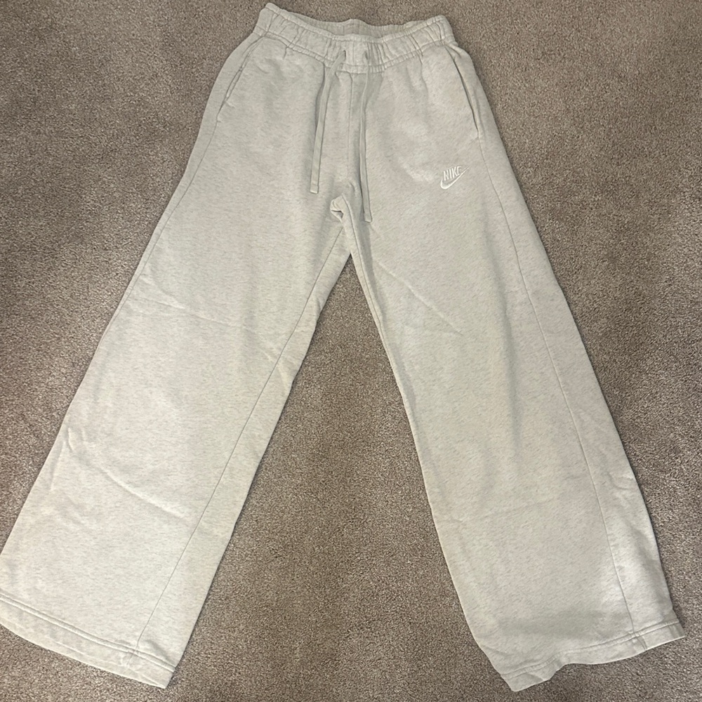 Nike Wide Leg Gray Sweatpants